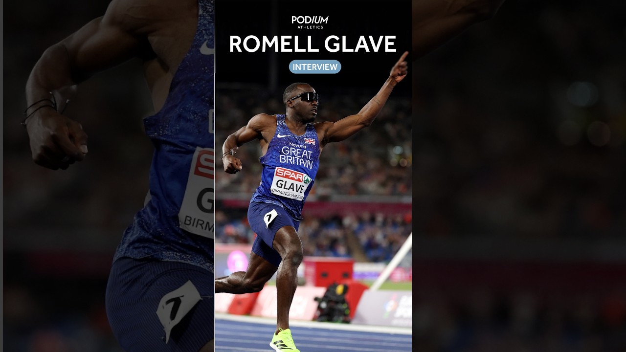 🇬🇧 Romell Glave | European 100m gold medallist - #ownyourmoment #athletics #running #sprinting