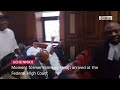 VIDEO: Moment Former Minister Nnaji Arrived at the Federal High Court
