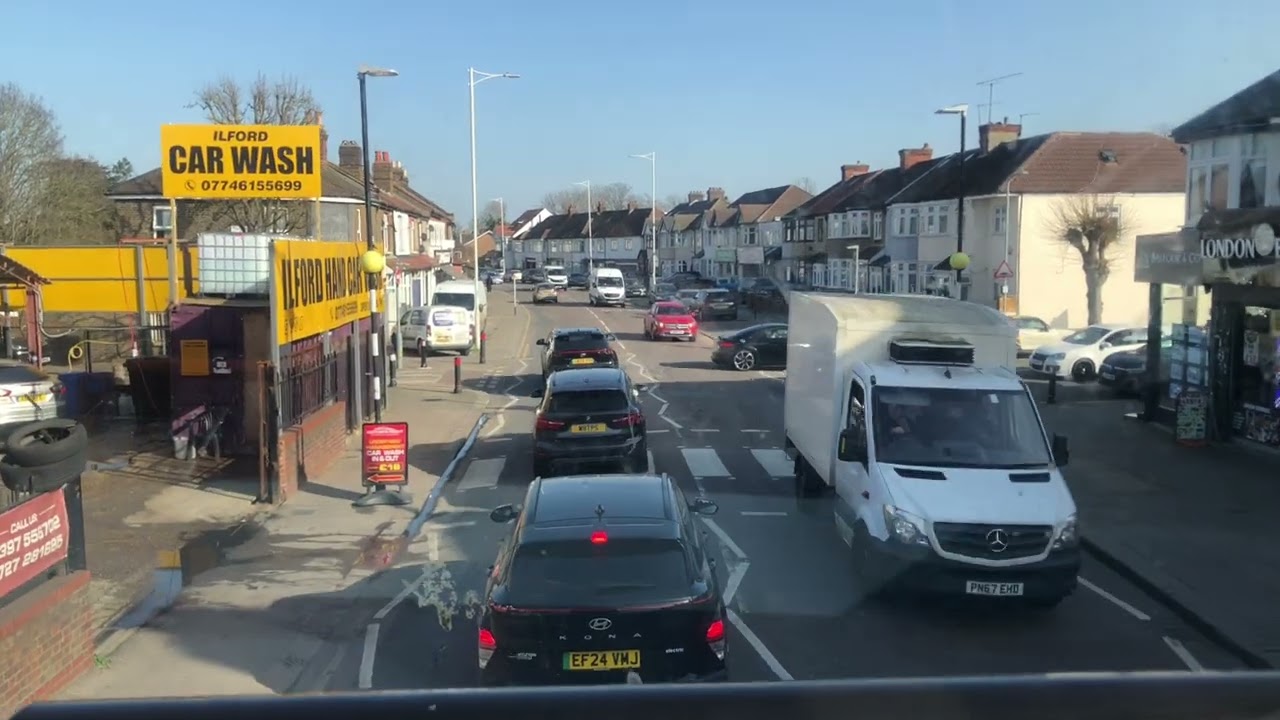 London Buses Route 128 10131 Stagecoach to Colintin Road in Ilford (Part 1) 
