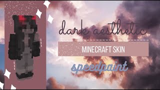 DARK AESTHETIC Minecraft skin | Speedpaint screenshot 2