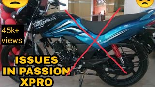 Hero passion xpro 2018 || hero passion xpro issues ||passion bike fault