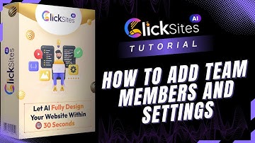 ClickSites 2.0: Teamleden toevoegen