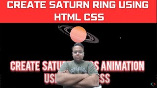 Saturn Ring Animation HTML CSS