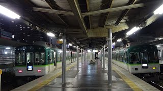 とある夜の逆線回送シーン