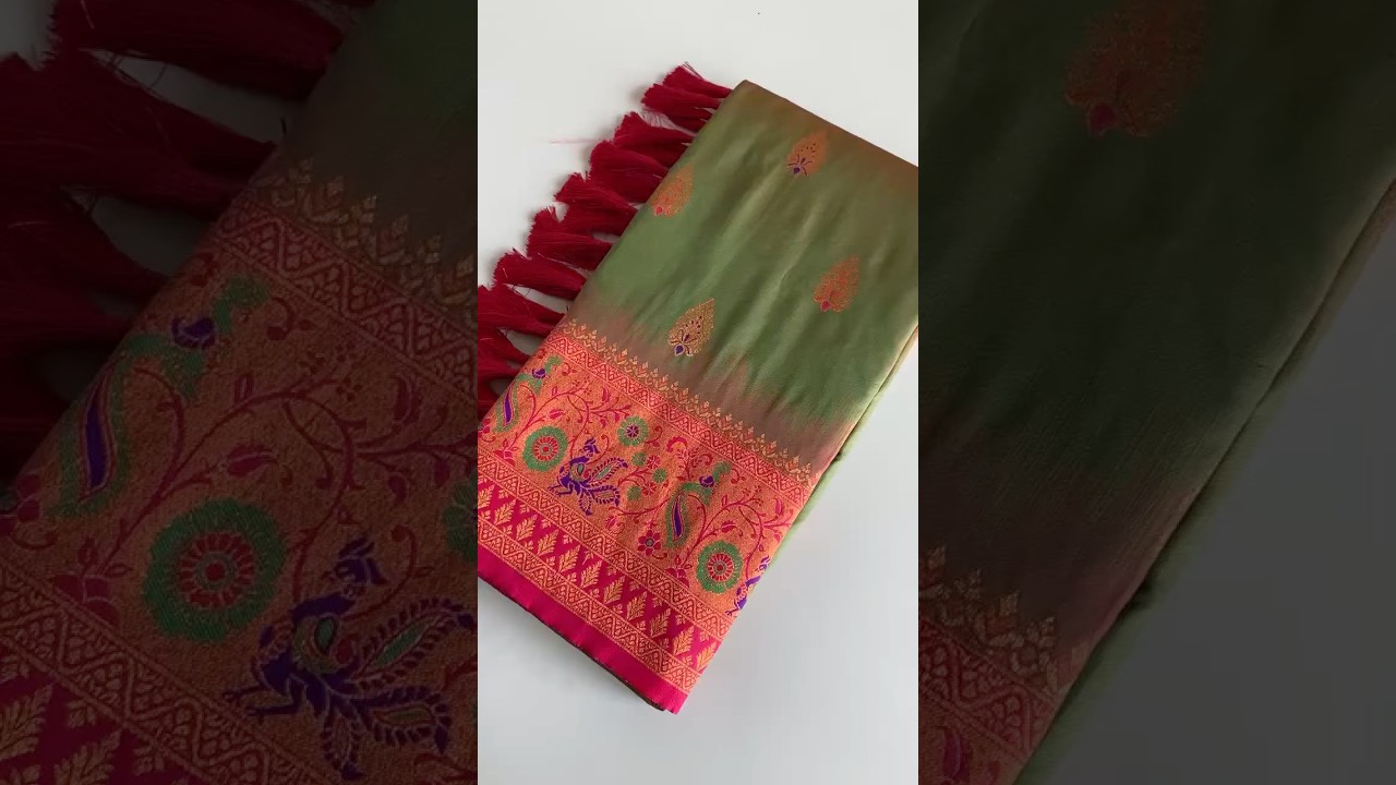 Paithani Silk Meenakari Soft Silk Saree