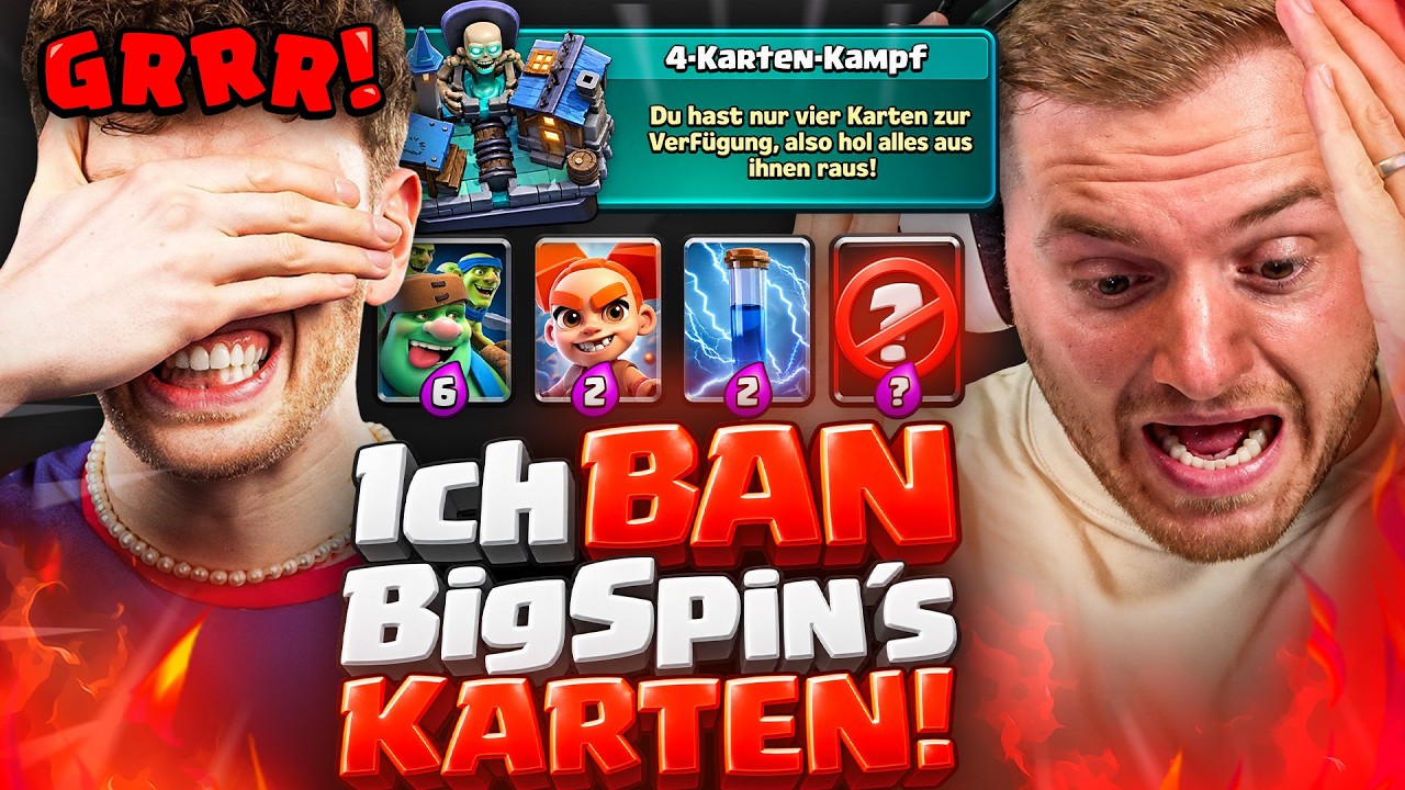 😨🤣NEUES ASOZIALES FORMAT! - ICH DREH DURCH! | Clash Royale F2Pass Challenge gegen BigSpin