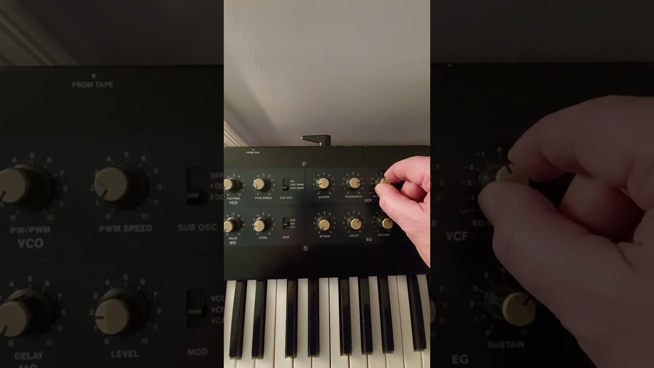 KORG POLYSIX WITH ARP, CHORD-FUNCTION AND ECHO, VERY HOUSY