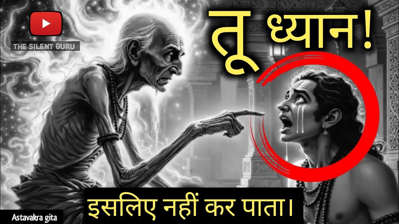 “तू ध्यान इसलिए नहीं कर पाता… क्योंकि तू खुद से भाग रहा है | अष्टावक्र गीता का कड़वा सत्य”