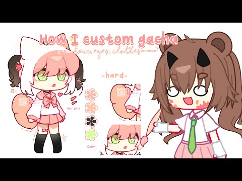 Video Tutorial custom oc gacha - Cách mình custom gacha [p2]... - youtube