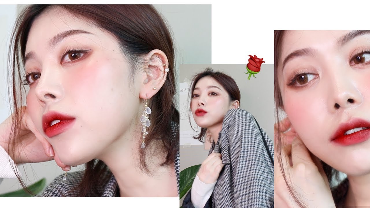 grwm! 고독한 겟레디윗미 &빈티지 로즈 메이크업🌹 / vintage rose makeup