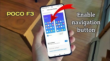 navigation button are turned off in Poco F3 navigation button ko kaise disable enable Karen how to