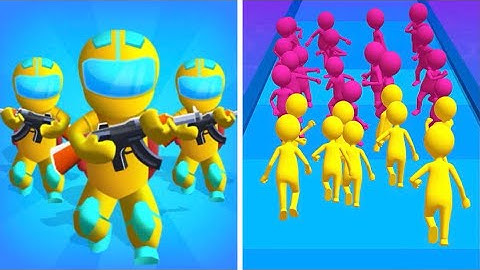 Gun Clash 3d Vs Join Clash 3d 🛑⚫️🟣Big Levels Android iOS Gameplay DR33