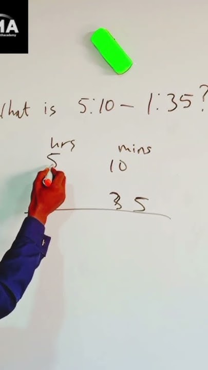 how-to-subtract-hours-and-minutes-maths-short-trick-shorts