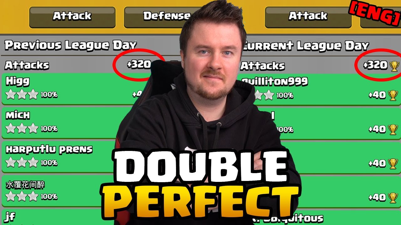2x 320 Trophies in Legend League | The Perfect Day back to back in Clash of Clans