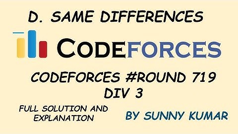 Same Differences | Map | Problem D | Codeforces Round 719 Div3
