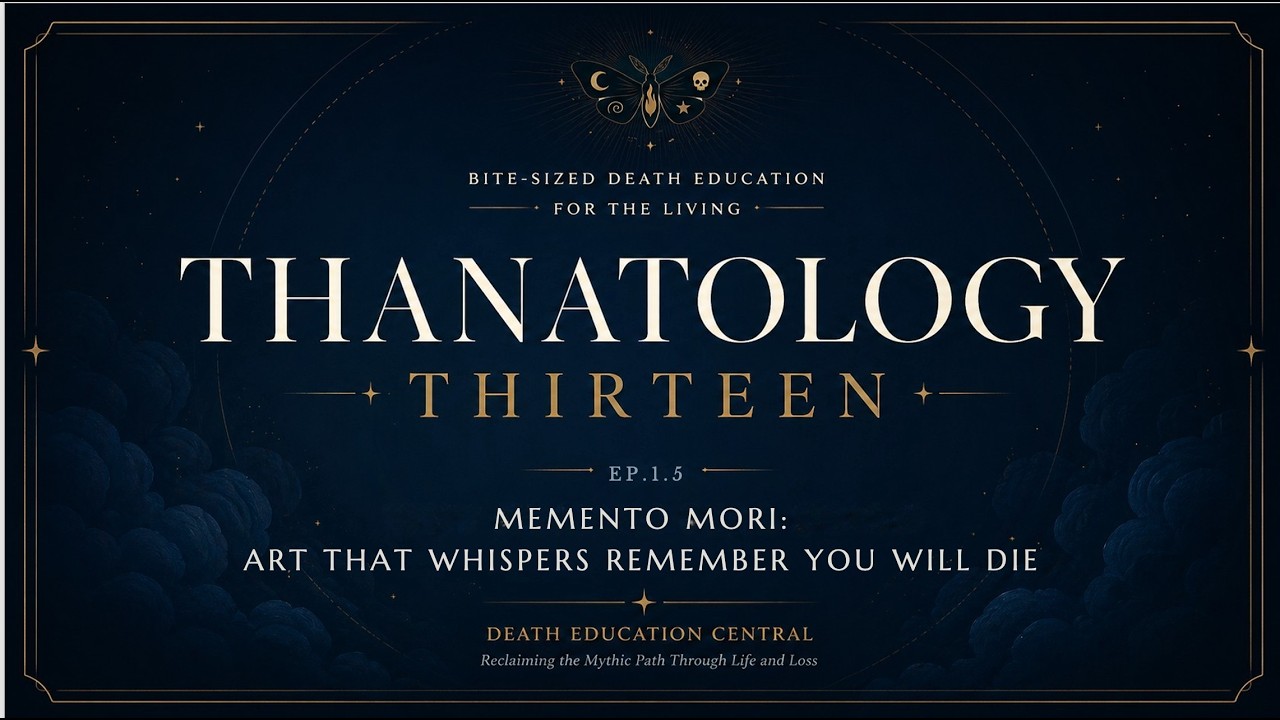 May 2026 Thanatology 13 episode 1.5: Memento Mori - Art That Whispers Remember You Will Die.