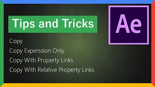 001- Copy With Relative Property Links in After Effects