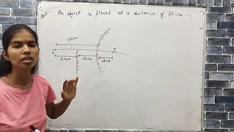 an object is placed at a distance of 36cm from a convex mirror a plane mirror is placed in between