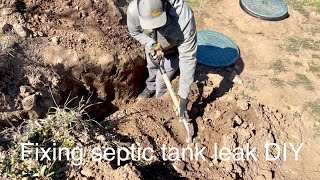 How to fix septic tank leak DIY