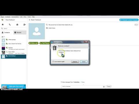 Video: Cách Xóa Liên Hệ Khỏi Skype