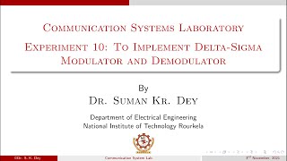 Exp #10:- To Implement Delta-Sigma Modulator and Demodulator