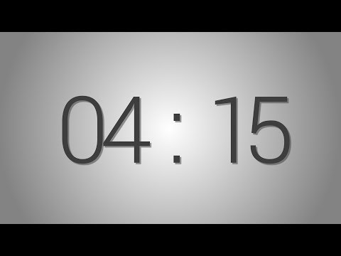 4 Minutes 15 seconds countdown Timer - Beep at the end | Simple Timer (four min fifteen sec)