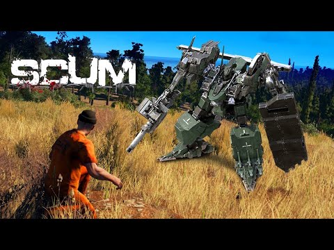 Видео: SCUM 0.95 . Встреча с роботами (часть 2), которые натравили на меня ОРДУ зомбарей!!!