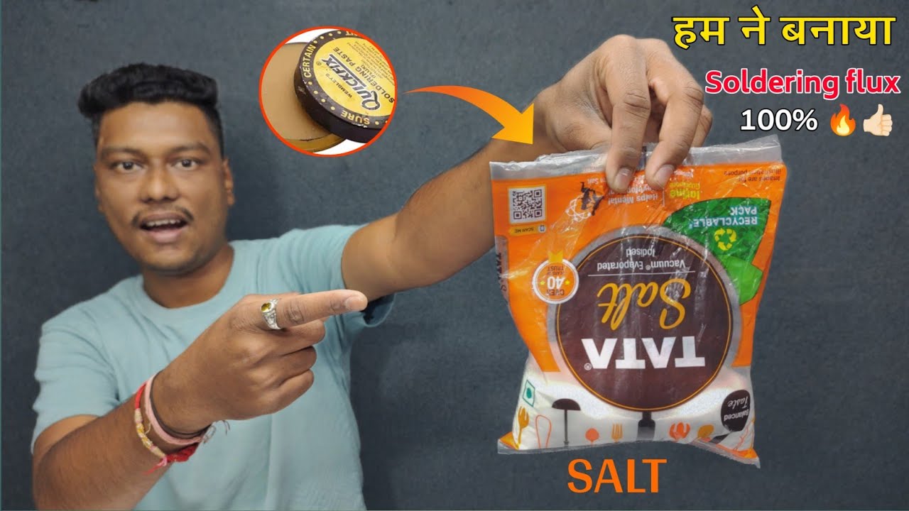 How to make soldering flux from salt at home 😱||Ghar par Soldering flux kaise banaye 🤔