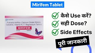 Mirifem Tablet Uses in Hindi | Side Effects | Dose screenshot 3