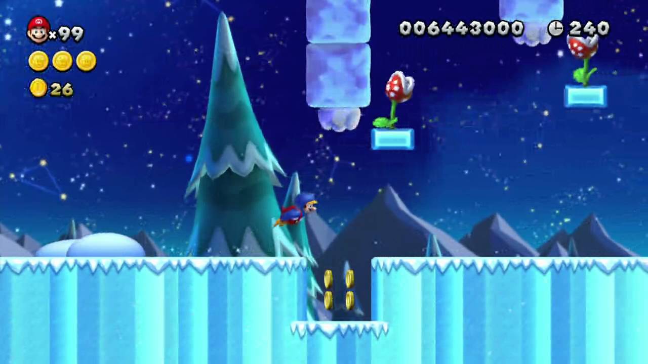 NewマリオU】番外編③ レアアイテム「ペンギンスーツ」 - YouTube