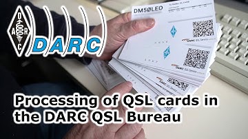 Processing of QSL cards in the DARC QSL Bureau
