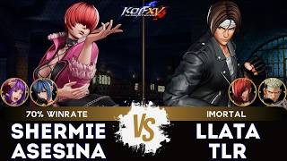 KOF XV ▰ SHERMIE ASESINA (Shermie/Leona/Athena) 🆚 LLATA TLR (Kyo/Iori/Goenitz) 🎞️Replay Match - 2/26