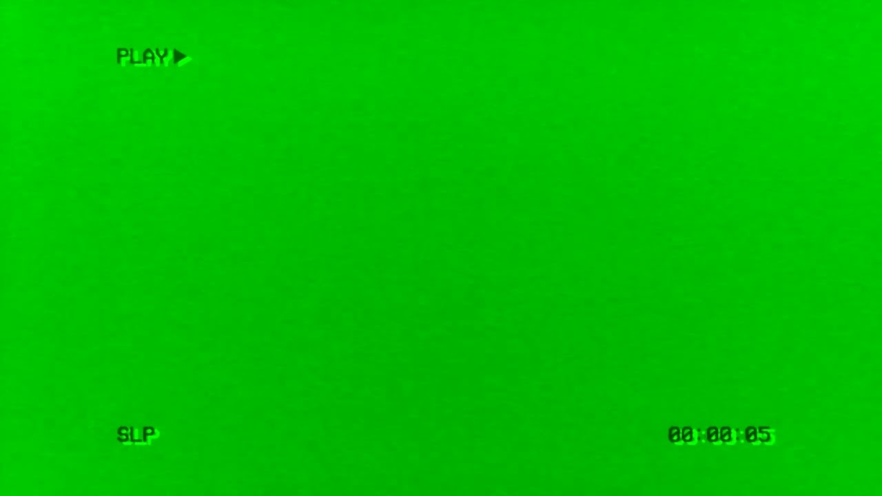 Videocassette recorder Green Screen VHS 4K