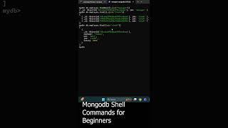 Mongodb Shell Commands for Beginners
