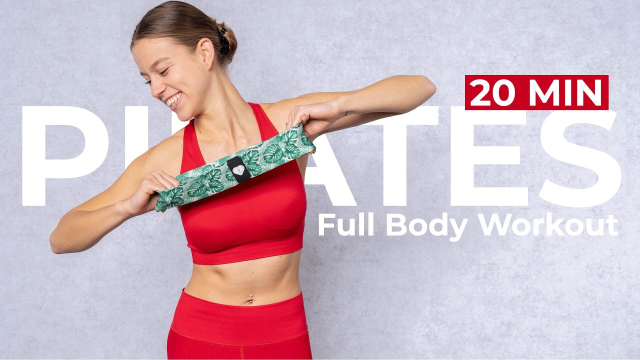 20 MIN FULL BODY WORKOUT with MINI BAND - Standing Pilates Workout