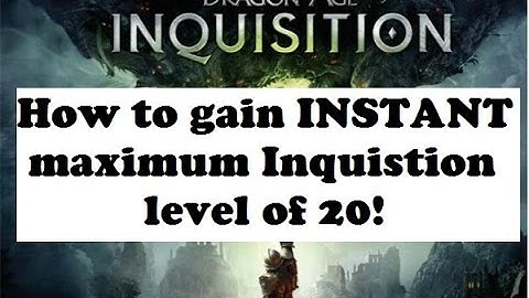 DA:I - Instant maximum lvl 20 Inquisition Level / max perk points glitch Dragon Age Inquisition
