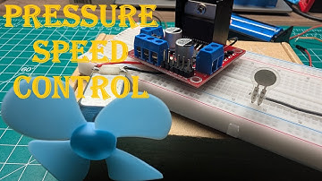 Snelheidsregeling van DC-motoren met behulp van een druksensor #arduino