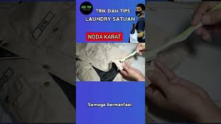 Bablasin Noda Karat Pada Pakaian-
