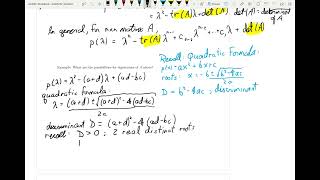 SFU MATH 232 6.1 Eigenvalues and Eigenvectors - PART 2