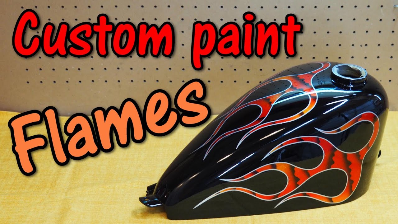 【Custom Paint】I painted the narow sportster tank for shovel on candy ...