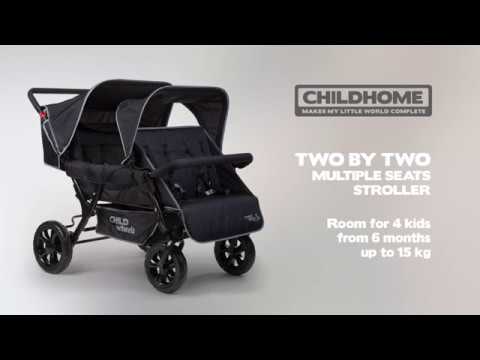 Poussette Triplet 3 places CHILDHOME