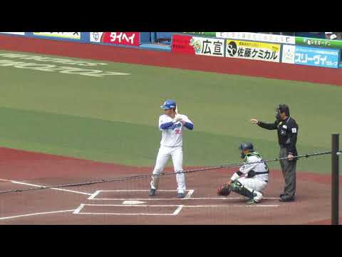 トライアウト〜ヒットを放つ中日 三好大倫のスイング（2024年11月14日 プロ野球合同トライアウト ）