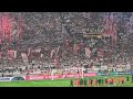 SC Freiburg Fans bereiten sich nach 3:0 gegen Celta Vigo in der Europa League zum Feiern vor