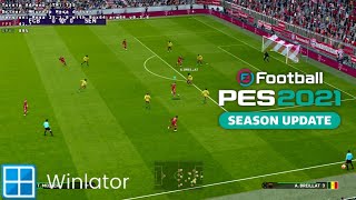 eFootball PES 2021 on Android Winlator 10.1 Poco F6