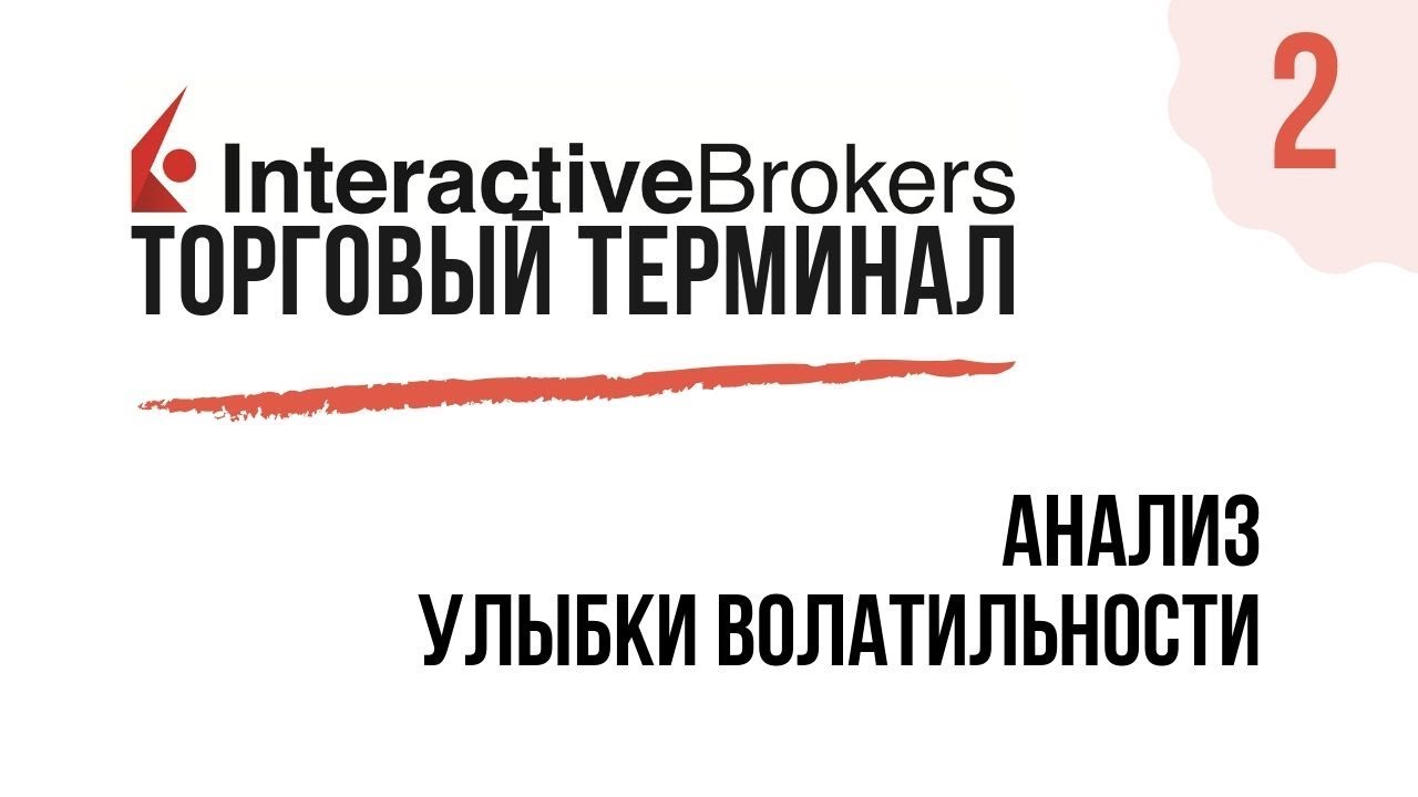 Interactive Brokers TWS: Анализ улыбки волатильности