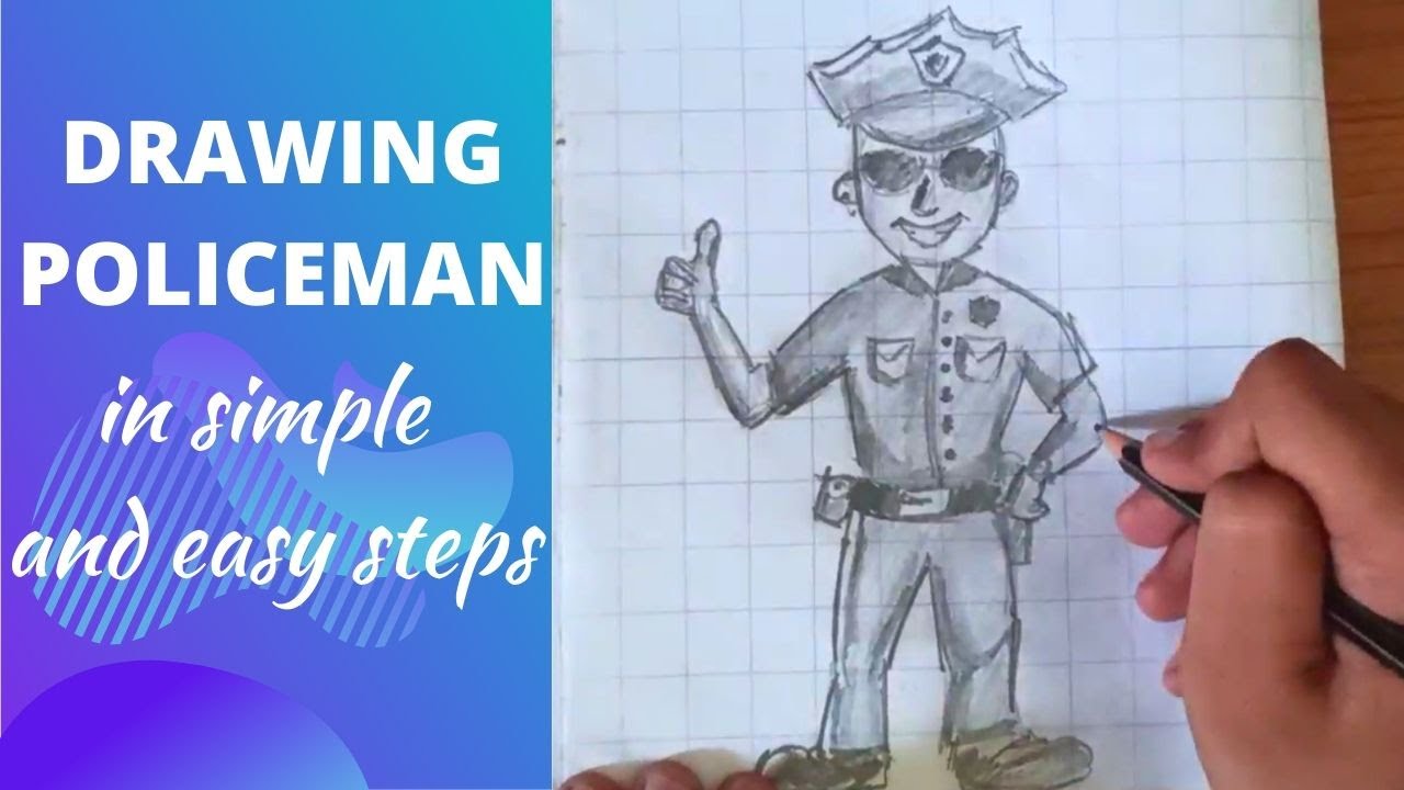 Drawing Policeman in simple and easy steps! you MUST try