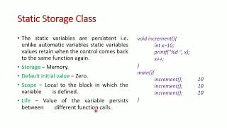C Programming - Storage Classes