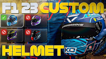 F1 23 | CUSTOM  HELMET TUTORIAL!!!