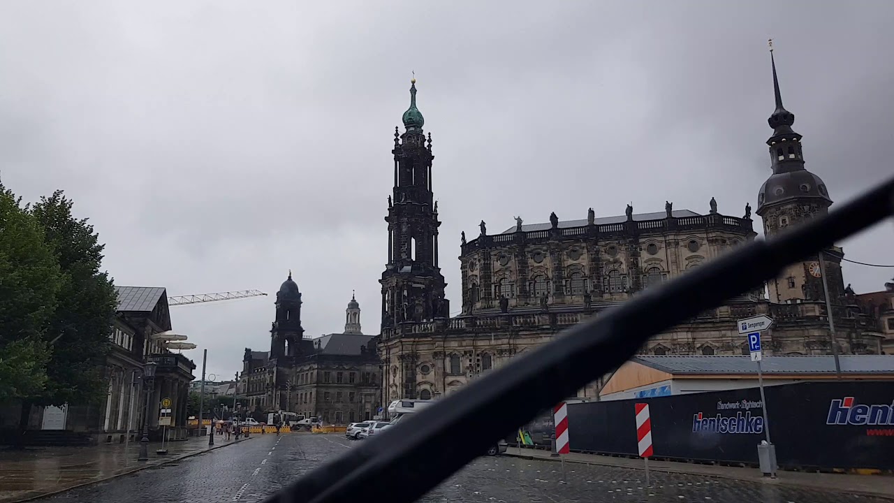 Im Regen durch Dresden...