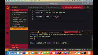JS String method slice part 2